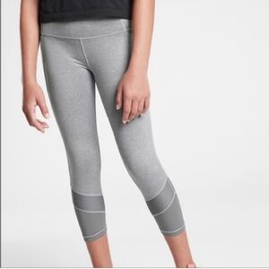ATHLETA Girl Refuel Mesh Capri Workout Athletic Leggings Size Small (7)